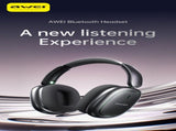 AWEI AT16 Foldable OverEar Wireless Headphonesblack V1300-AT16-BLACK