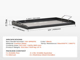 Carbon Steel Griddle, 24x16 inch Universal Flat Top Rectangular Plate, Gas Grill Griddle for BBQ V952-SCJPTG2516INF3XQ4V0