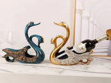 Luxury Swan Wine Rack Innovative Desktop Wine Cabinet Decorative Ornaments for Living Room Office V1294-YM0512-3118220299211
