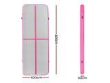 Everfit 4M Air Track Gymnastics Tumbling Exercise Cheerleading Mat Inflatable Pink ATM-4-1-01M-PK