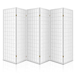 Artiss 6 Panel Room Divider Screen 261x179cm White RD-4019-6P-WH-AB