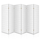 Artiss 6 Panel Room Divider Screen 261x179cm White RD-4019-6P-WH-AB