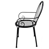 Set 2 Outdoor Vintage Chair w Arms 88cm V637-E030308