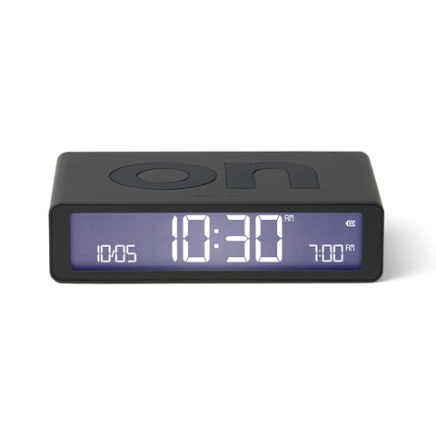 Lexon Flip Classic Reversible Alarm Clock - Grey V398-LD-LR157G3
