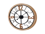 Artiss 60CM Wall Clock Wooden WC-60-BK-PE