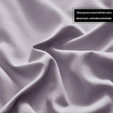 Grey 152x203x38cm Elastic Bed Skirt - Thickened Polyester Fitted Valance with Double-Layer V888-ELOSUNG56152-2