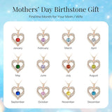 18K Rose Gold Necklaces for Women, 925 Sterling Silver Gifts for Mothers Day, Jewelry for Wife Mom V1164-325766