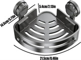 3 Pack Corner Shower Shelf, No Drilling Triangular Bathroom Organizer with Hooks for Shampoo and V1237-ZY-917-038