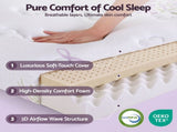 Giselle King Euro Top Mattress Firm Pocket Spring Edge Support MATTRESS-E-LAVENDER-35-K