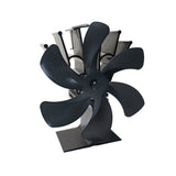 6 Blades Wood Stove Fan Heat Powered Electric Fireplace Fan for Wood Burning Stove / Fireplace / Log V1370-AZ4-20272
