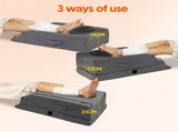 Leg Wedge Ergonomic Booster 3-Height Adjustable Memory Foam Leg Support Pillow with Washable Cover V985-LEGWEDGE