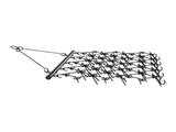 Drag Harrow, 5 x 4.5 ft Durable Chain Harrow with 60 Sharp Teeth, Suitable for ATV UTV Tractor, V952-LP545FTGDK00K6HARV0