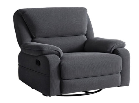 Artiss Rocking Recliner Chair 360 Swivel Massage Heated Reclining Chairs RECLINER-A19-COR-GY