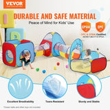 5 in 1 Kids Play Tent with Tunnel, Basketball Hoop for Boys, Girls, Babies and Toddlers, V952-PPSDZPX5DCS0ZMG6CV0