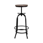 Artiss Bar Stools Adjustable Wood Chairs BA-TW-V17-T14134-BK