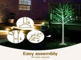 Jingle Jollys Christmas Tree 1.7m Twigs 120 RGB LED Lights Xmas Trees Decoration XMAS-TWIG-RGB-6FT-DIMMABLE