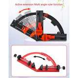 Picture Frame Carpentry Clamps Inch & Metric - Scale Plastic Corner Wooden Clamp Woodworking Tools V1192-AZ-W-23291