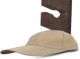 1 Piece Wall Mounted Wooden Hat Rack and Cap Holder, Brown V1237-MS-912-077