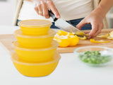 Set of 7 Small Durable 2oz Freezer Containers with Screw Lids - Multicolor, Stackable, Dishwasher V1189-LWWAL-20260401-06282