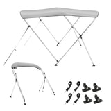 3 Bow Bimini Top Boat Cover, 900D Polyester Canopy with 1" Aluminum Alloy Frame, Waterproof and Sun V952-3GCYZYP6L677QR7NKV0