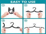 30 Pcs Travel Hangers Portable Foldable Travel Hanger Organizer and 2 Pack 9 Layers Pants Hangers V1258-DP02-F-474