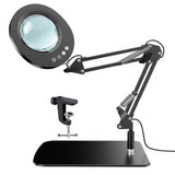 Professional 10X Magnifying Desk Lamp with Adjustable Swing Arm, 5 Color Modes & 10 Brightness V1341-ZY-YHY6KNXN-SQUAREBASE