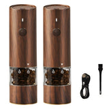 Rechargeable Salt and Pepper Grinder Set Electric Gravitys Electric Salt & Pepper Grinder Adjustable V1366-AZ2-W-14643