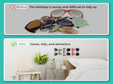 2 Pcs Sunglasses Organizer, Acrylic Wall Mounted Glasses Holder, Transparent Hanging Eyeglasses V1237-ZY00B0DYTSD729