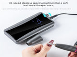 Portable Rechargeable Electric Nail Drill with LCD Display - High-Speed Professional Manicure and V888-ELOSUNG57281