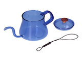 Long Spout Kettle Large Capacity Heat Resistant Easy to Clean Long Mouth Coffee PotBlue V1294-YM0714-3118210257914