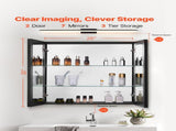 Medicine Cabinet, 26 x 30 inch, Medicine Cabinet for Bathroom with Mirror, Aluminum Frame Bathroom V952-JXYJJXJ2630IPL2I7V0