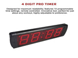 Digital Timer Interval Fitness Clock with LED Display for Home Gym Workouts V63-798767