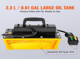 10,000PSI Air Hydraulic Pump, 2.3 L Reservoir, NPT 3/8 In Oil Outlet, NPT 1/4 In Inlet, Air Actuated V952-CGKQBWDZYHS14O5B3V0