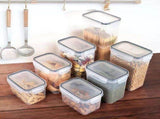 14-pack Transparent Food Storage Jars with Airtight Lids Kit V1237-ZY-506-0068
