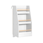 Keezi Kids Bookshelf 3 Tiers Storage Children Bookcase Organiser Display Shelf FURNI-B-BOOK-3T-WH