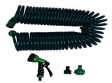 Coil Garden Water Hose 15m/49.2ft EVA 7 Modes Garden Telescopic Spring Tube for Watering Plants V1294-YM0523-3111220080211