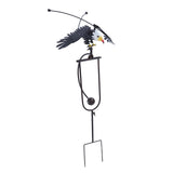 Bald Eagle Garden Ornament Balancing Bird Rocker Wind Sculpture Handcrafted for Outdoor Yard V1294-YM0901-3111240134711