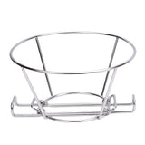 Deep Fryer Oil Filter Stand 9.3 Inch 304 Stainless Steel Fryer Oil Filter Cone Holder Rack with V1294-YM0901-3118250114811