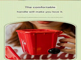 5-piece cup Creative Trash Can Ceramic Mug Shovel Spoon - 400ml Funny Garbage Bin Coffee Cup V888-ELOSUNG50283