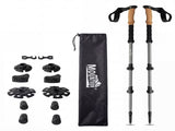 Mountview 2 Pcs Hiking Trekking Poles Walking Stick Adjustable Lightweight Grey UA0201-GY-AU