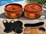 2 Pcs Tanning Gel with Gold Shimmer & 3 Pcs Self Tanning Mitt Set 2 Pcs Tanning Gel, 3 Pcs Tanning V1337-5TG