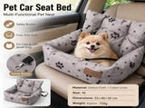 Grey Paw print pattern M Size 55x40cm Car pet bed -Oxford Linen Removable Washable Non-Slip Sofa Bed V888-ELOSUNG53914