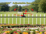 Automatic Drip Irrigation Kit, 100FT Garden Watering System with 16 Adjustable Copper Nozzles & V1369-AZ3-W-16972