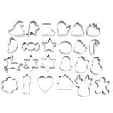 24PCS Christmas Cookie Cutters Set, Stainless Steel Holiday Cookie Cutters with Snowman, Snowflake, V1369-AZ3-W-16944