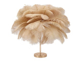 Feather Table Lamp 3 Color Dimmable Touch Switch USB Plug in Romantic Modern Decorative Bedside V1294-YM0703-3119230059416