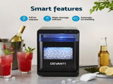 Devanti Ice Maker Machine 20kg Chewable Nugget Ice Countertop w/Self Cleaning IM-ZB-20EN-SS