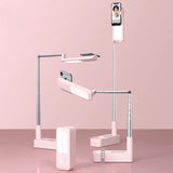LED Portable Phone Holder Stand Wireless Remote Dimmable Selfie Fill Light Lamp Pink V201-PM001PI-AU