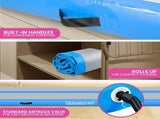 Powertrain Airtrack 20cm Thick 5m x 1m Inflatable Gymnastics Tumbling Mat Air Track - Blue IFM-XBO-005-BU