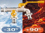 Outdoor Garden Faucet Freeze-Proof Yard Tap with Frost Protection Anti-Cracking Brass Water V1366-AZ2-W-11813