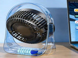 Desk Fan Small Home Fan, Ultra Strong Wind, Long Lasting Build, Black V1370-AZ4-09024